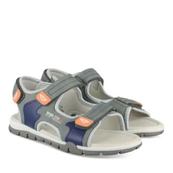 Sandales Sport BLEU Garçon Motif Multicolore Scratch