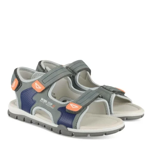 Sandales Sport BLEU Garçon Motif Multicolore Scratch