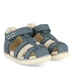 Sandales Sport BLEU Garçon Motif Uni Scratch