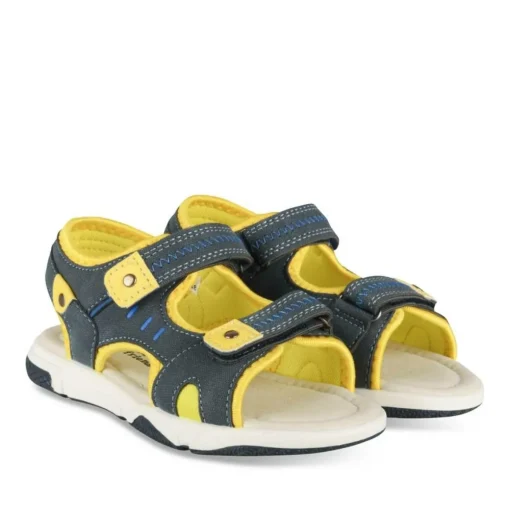 Sandales Sport BLEU Garçon Motif Multicolore Scratch