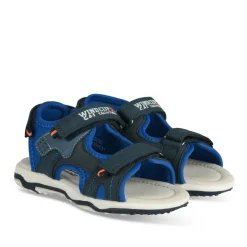Sandales Sport BLEU Garçon Motif Uni Scratch