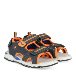 Sandales Sport BLEU Garçon Motif Multicolore Scratch