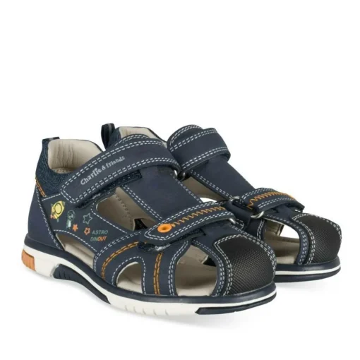 Sandales Sport BLEU Garçon Motif Animal Scratch