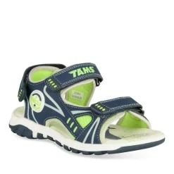 Sandales Sport BLEU Garçon Motif Multicolore Scratch