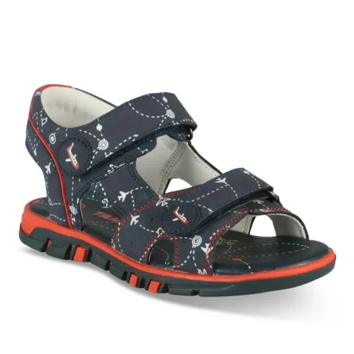 Sandales Sport BLEU Garçon Motif Multicolore Scratch