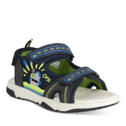 Sandales Sport BLEU Garçon Motif Animal Scratch