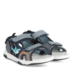 Sandales Sport BLEU Garçon Motif Animal Scratch