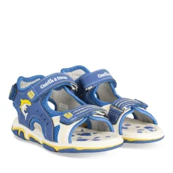 Sandales Sport BLEU Garçon Motif Animal Scratch