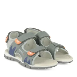 Sandales Sport BLEU Garçon Motif Uni Scratch
