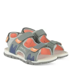 Sandales Sport BLEU Garçon Motif Uni Scratch