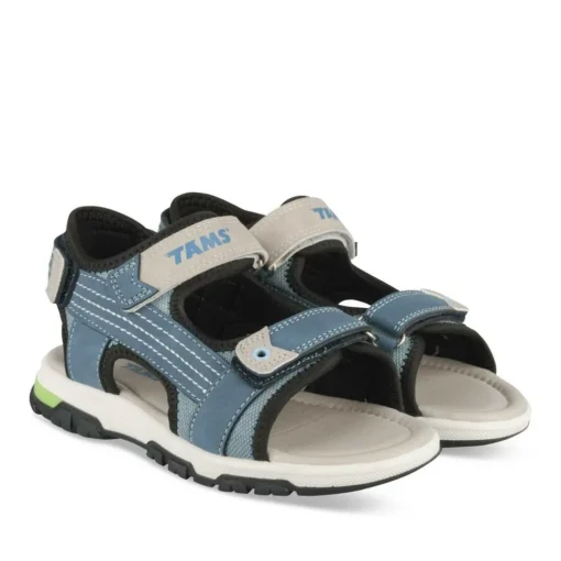 Sandales Sport BLEU Garçon Motif Multicolore Scratch