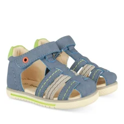 Sandales Sport BLEU Garçon Motif Multicolore Scratch