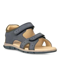Sandales Sport BLEU Garçon CUIR Scratch