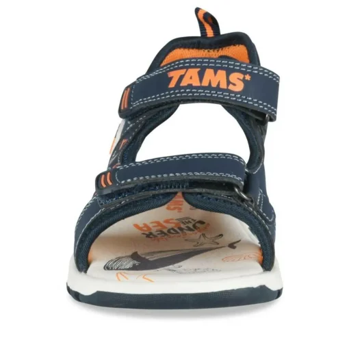 Sandales Sport BLEU Garçon Motif Multicolore Scratch