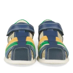 Sandales Sport BLEU Garçon Motif Multicolore Scratch