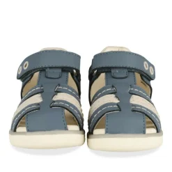 Sandales Sport BLEU Garçon Motif Uni Scratch