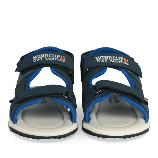 Sandales Sport BLEU Garçon Motif Uni Scratch