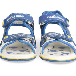 Sandales Sport BLEU Garçon Motif Animal Scratch