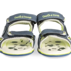 Sandales Sport BLEU Garçon Motif Espace Scratch