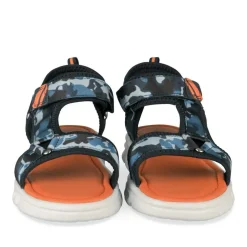 Sandales Sport BLEU Garçon Motif Camouflage Scratch