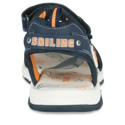 Sandales Sport BLEU Garçon Motif Multicolore Scratch