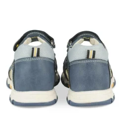 Sandales Sport BLEU Garçon Motif Multicolore Scratch
