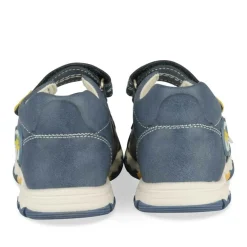 Sandales Sport BLEU Garçon Motif Multicolore Scratch