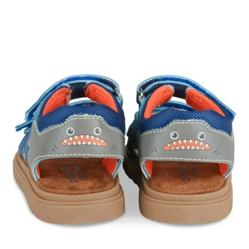 Sandales Sport BLEU Garçon Motif Animal Scratch