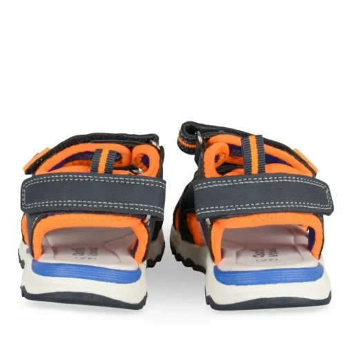 Sandales Sport BLEU Garçon Motif Multicolore Scratch