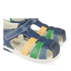 Sandales Sport BLEU Garçon Motif Multicolore Scratch
