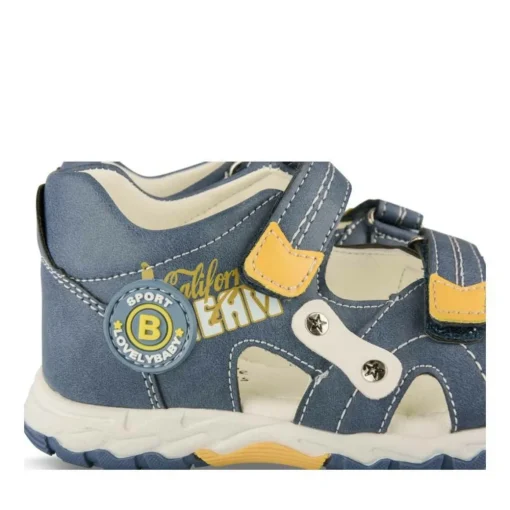 Sandales Sport BLEU Garçon Motif Multicolore Scratch