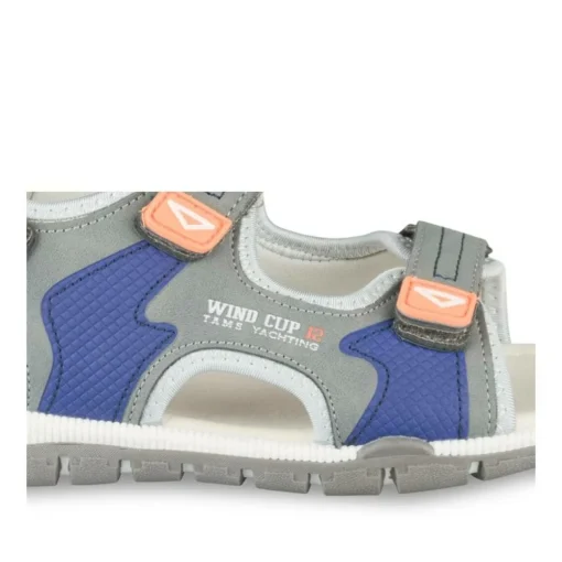 Sandales Sport BLEU Garçon Motif Multicolore Scratch