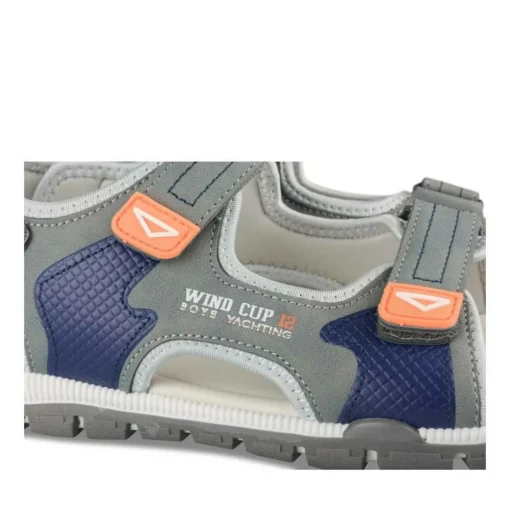 Sandales Sport BLEU Garçon Motif Multicolore Scratch