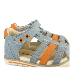 Sandales Sport BLEU Garçon Motif Multicolore Scratch