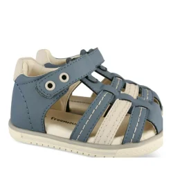 Sandales Sport BLEU Garçon Motif Uni Scratch