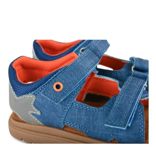 Sandales Sport BLEU Garçon Motif Animal Scratch
