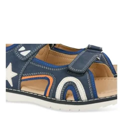 Sandales Sport BLEU Garçon Motif Etoiles Scratch