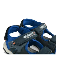 Sandales Sport BLEU Garçon Motif Uni Scratch