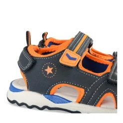 Sandales Sport BLEU Garçon Motif Multicolore Scratch