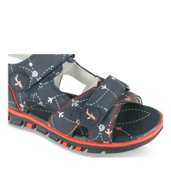 Sandales Sport BLEU Garçon Motif Multicolore Scratch