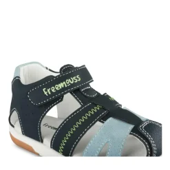 Sandales Sport BLEU Garçon Motif Multicolore Scratch