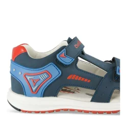 Sandales Sport BLEU Garçon Motif Multicolore Scratch