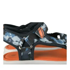 Sandales Sport BLEU Garçon Motif Camouflage Scratch