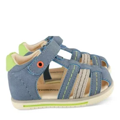 Sandales Sport BLEU Garçon Motif Multicolore Scratch