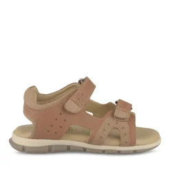 Sandales Sport COGNAC Garçon CUIR Motif Uni Scratch