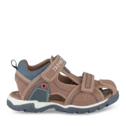 Sandales Sport COGNAC Garçon Motif Uni Scratch