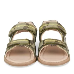 Sandales Sport COGNAC Garçon Motif Camouflage Scratch