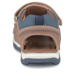 Sandales Sport COGNAC Garçon Motif Uni Scratch