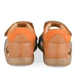 Sandales Sport COGNAC Garçon CUIR Motif Multicolore Scratch