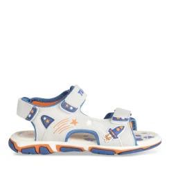 Sandales Sport GRIS Garçon Motif Espace Scratch
